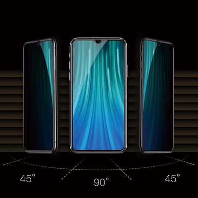 Oppo A55 5G Zore New 5D Privacy Temperli Ekran Koruyucu - 2