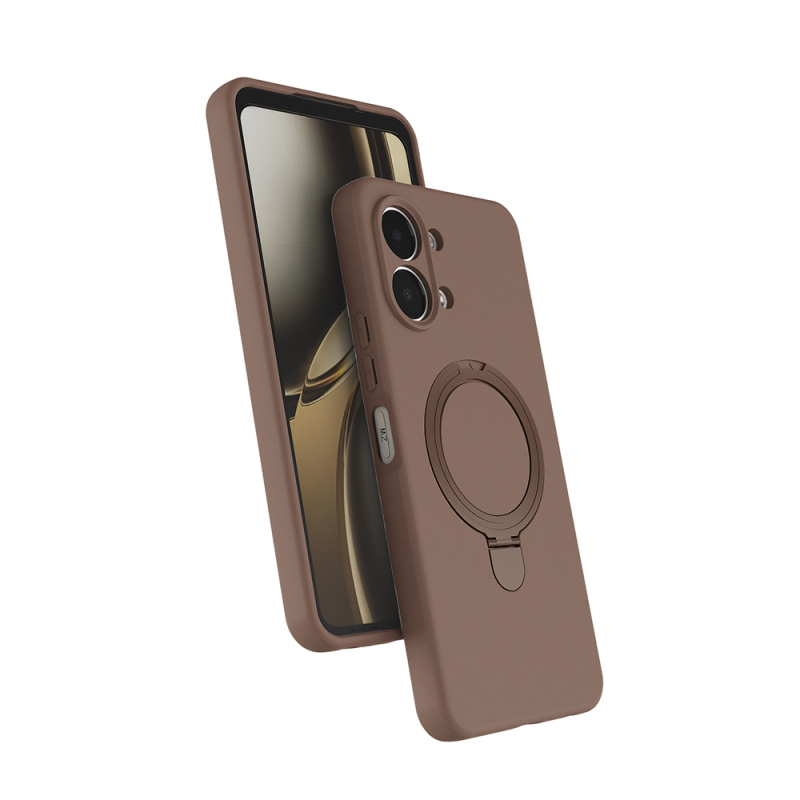 Oppo A6 Pro Case M-safe Charging Stand Zore Samara Cover - 3