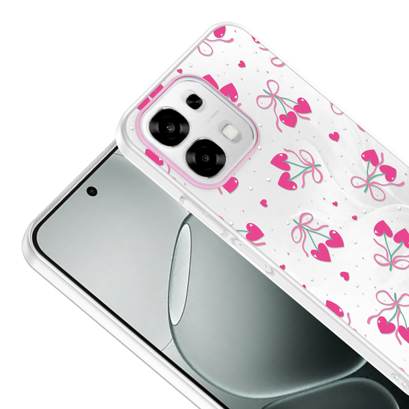 Oppo A6 Pro Case with Camera Protector, Patterned Zore Clip Cover - 11