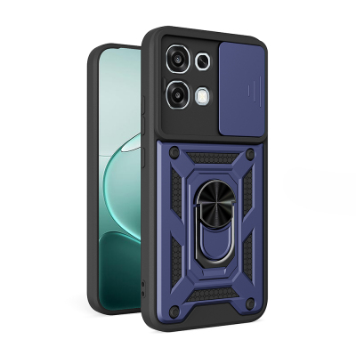 Oppo A6 Pro Case with Magnetic Stand and Camera Protection Zore Sliding Vega Cover - 1