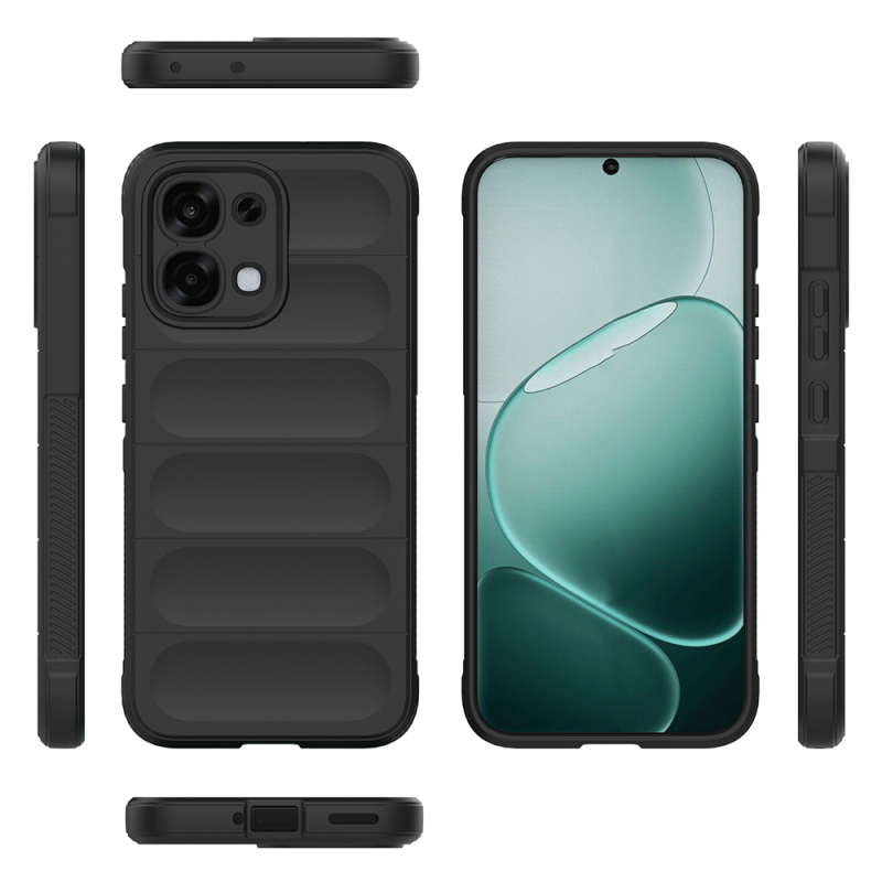 Oppo A6 Pro Kılıf Esnek TPU Oyuklu Arka Yüzey Tasarımlı Zore Etnik Silikon Kapak - 11