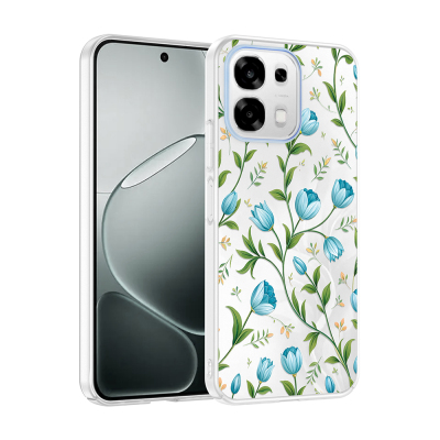 Oppo A6 Pro Kılıf Kamera Korumalı Desenli Zore Klip Kapak - 1