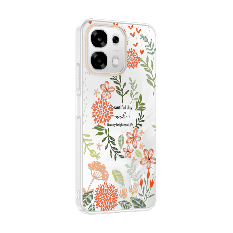 Oppo A6 Pro Kılıf Kamera Korumalı Desenli Zore Klip Kapak - 8