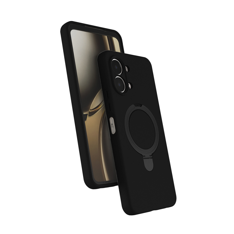Oppo A6 Pro Kılıf M-safe Şarj Özellikli Standlı Zore Samara Kapak - 1