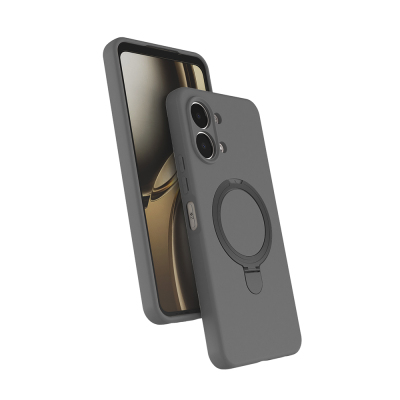 Oppo A6 Pro Kılıf M-safe Şarj Özellikli Standlı Zore Samara Kapak - 5