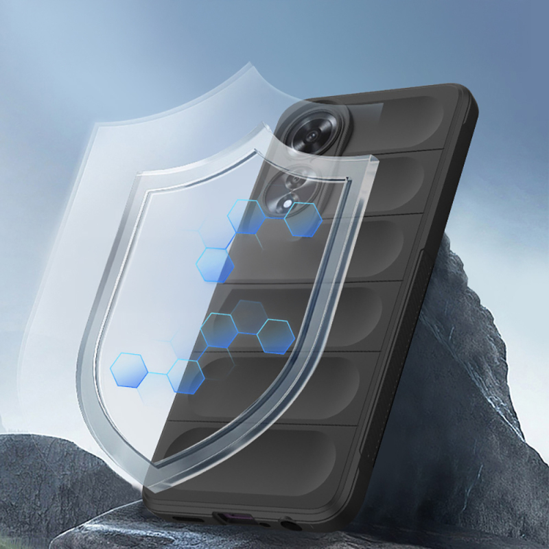 Oppo A60 Case Flexible TPU Hollow Back Surface Design Zore Etnik Silicone Cover - 5