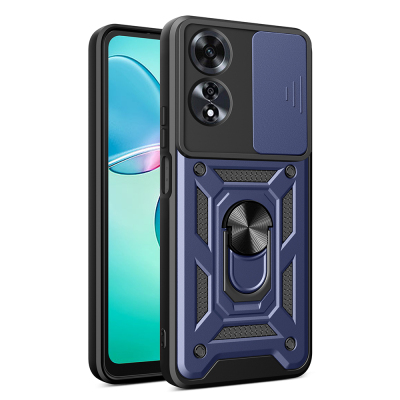 Oppo A60 Case with Magnetic Stand Camera Protection Zore Sliding Vega Cover - 1