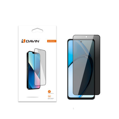 Oppo A60 Davin 5D Privacy Cam Ekran Koruyucu - 1