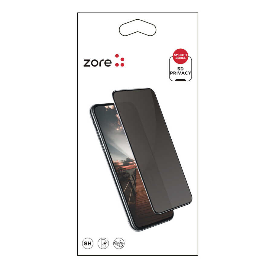 Oppo A72 Zore New 5D Privacy Temperli Ekran Koruyucu - 1