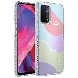 Oppo A74 4G Case Airbag Edge Colorful Patterned Silicone Zore Elegans Cover - 10