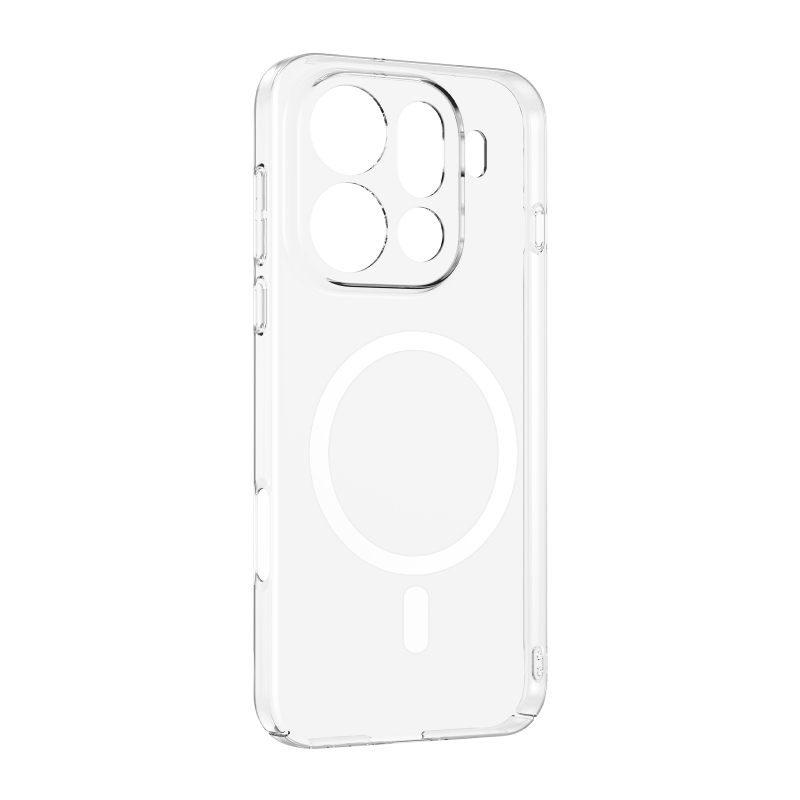 Oppo Find X9 Pro Kamera Korumalı M-Safe Şarj Özellikli Şeffaf Zore London Sert PC Kapak - 2