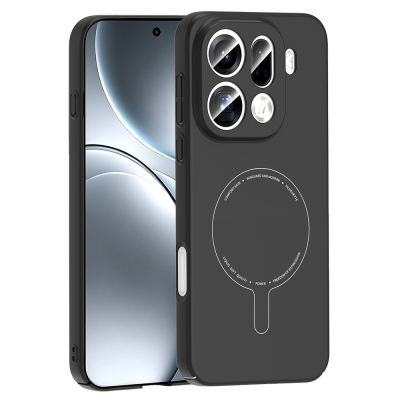 Oppo Find X9 Pro Kılıf M-Safe Şarj Özellikli Kamera Korumalı Zore Elio Sert PC Kapak - 1