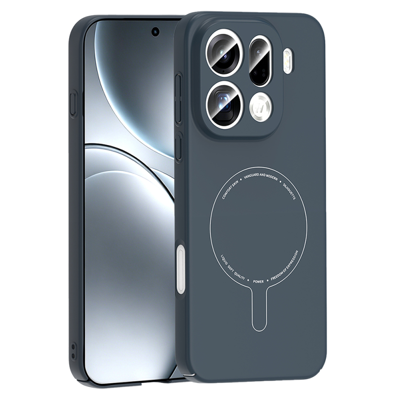 Oppo Find X9 Pro Kılıf M-Safe Şarj Özellikli Kamera Korumalı Zore Elio Sert PC Kapak - 2