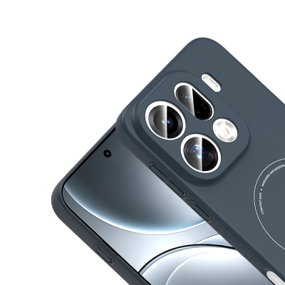 Oppo Find X9 Pro Kılıf M-Safe Şarj Özellikli Kamera Korumalı Zore Elio Sert PC Kapak - 6