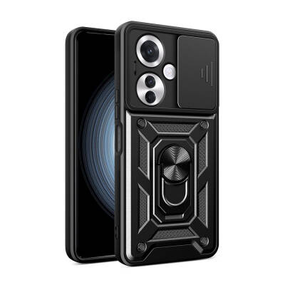 Oppo Reno 11F 5G Case Magnetic Stand Camera Protection Zore Sliding Vega Cover - 1