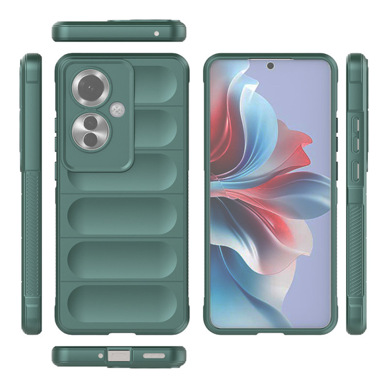 Oppo Reno 11F 5G Kılıf Esnek TPU Oyuklu Arka Yüzey Tasarımlı Zore Etnik Silikon Kapak - 22