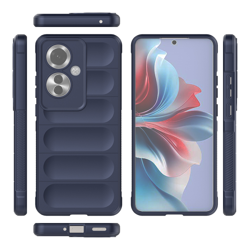 Oppo Reno 11F 5G Kılıf Esnek TPU Oyuklu Arka Yüzey Tasarımlı Zore Etnik Silikon Kapak - 23