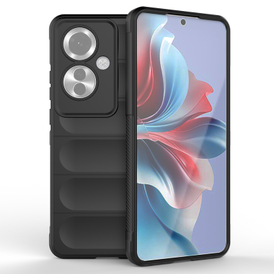 Oppo Reno 11F 5G Kılıf Esnek TPU Oyuklu Arka Yüzey Tasarımlı Zore Etnik Silikon Kapak - 1