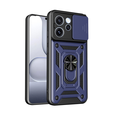 Oppo Reno 15 Pro Case with Magnetic Stand and Camera Protection Zore Sliding Vega Cover - 1
