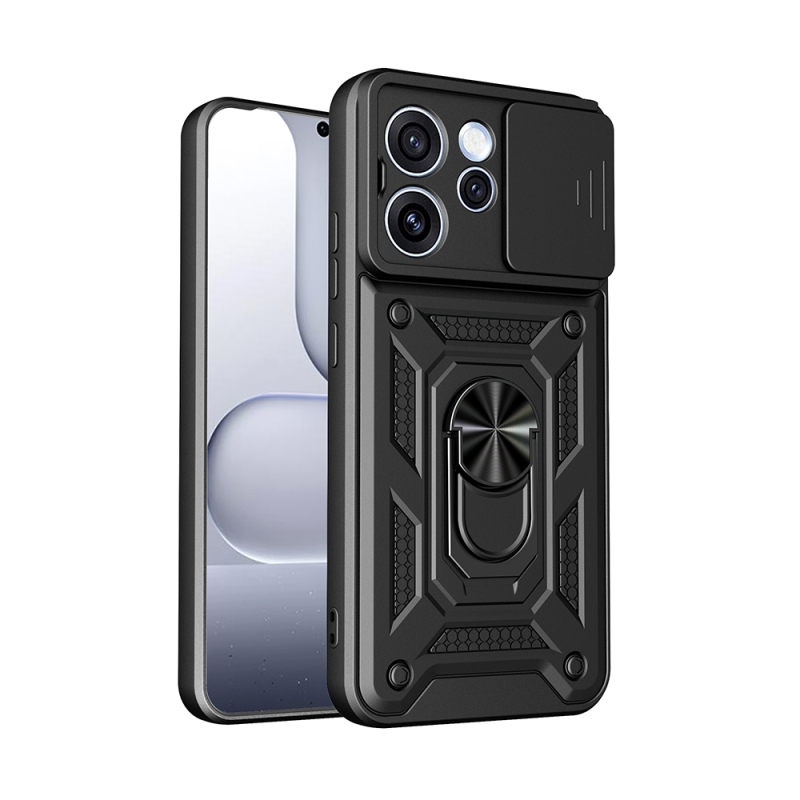 Oppo Reno 15 Pro Case with Magnetic Stand and Camera Protection Zore Sliding Vega Cover - 2