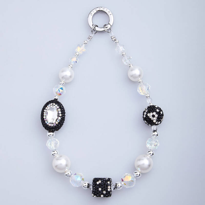 Picocici Diamond Stone Oval Pearl Phone Bracelet - 2