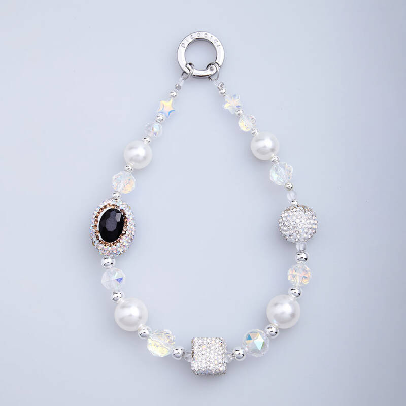 Picocici Diamond Stone Oval Pearl Phone Bracelet - 4