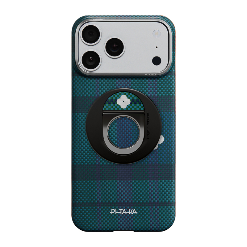 Pitaka Aramid Fiber Flora in Grid Serisi MagEZ Grip 3 Magnetik Ring Stand Telefon Tutucu - 6