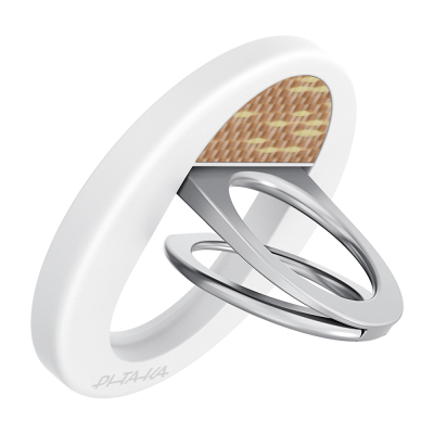Pitaka Aramid Fiber Glints of Gold Series MagEZ Grip 3 Magnetic Ring Stand Phone Holder - 6