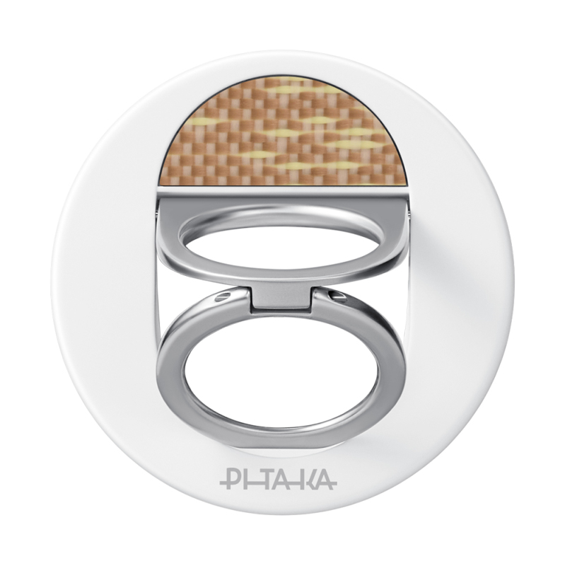 Pitaka Aramid Fiber Glints of Gold Series MagEZ Grip 3 Magnetic Ring Stand Phone Holder - 7