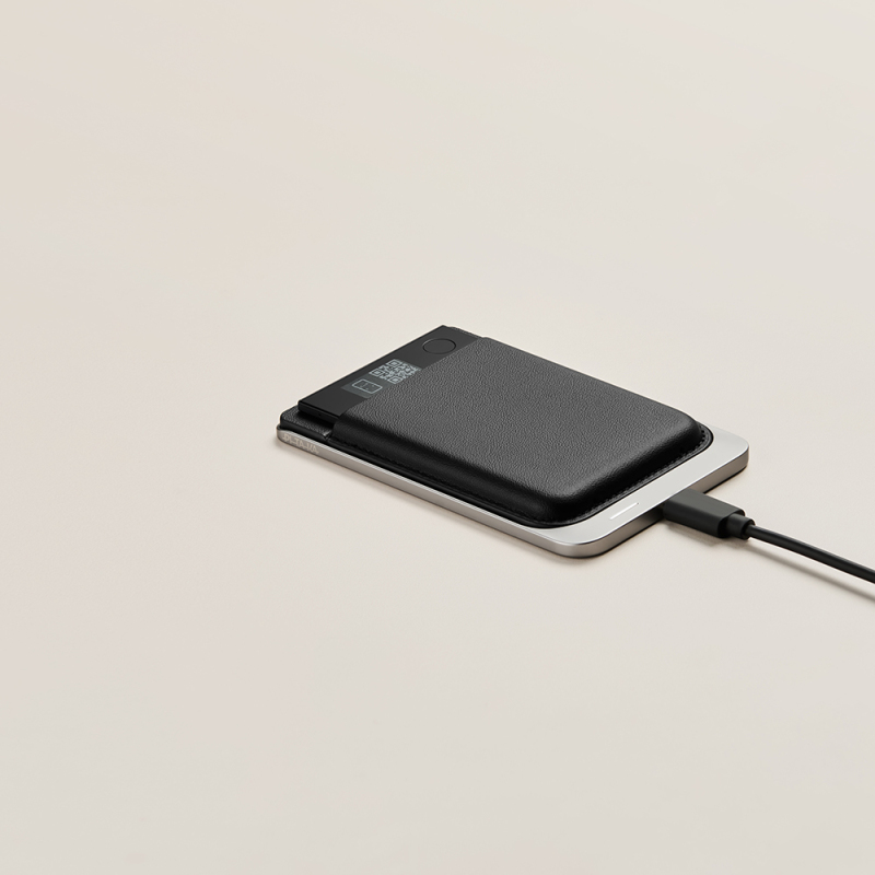 Pitaka Plaud Note Compatible Black Gray Series MagMod Card Holder and Charging Kit - 13