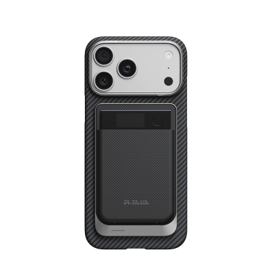 Pitaka Plaud Note Compatible Black Gray Series MagMod Card Holder and Charging Kit - 3