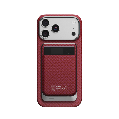 Pitaka Plaud Note Compatible Harvard Crimson Series MagMod Card Holder and Charging Kit - 3