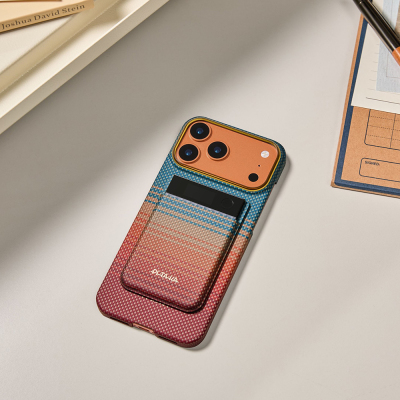 Pitaka Plaud Note Compatible Sunset 2.0 California Dream Series MagMod Card Holder and Charging Set - 6