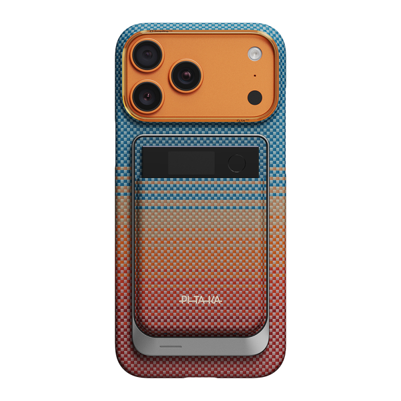Pitaka Plaud Note Compatible Sunset 2.0 California Dream Series MagMod Card Holder and Charging Set - 3
