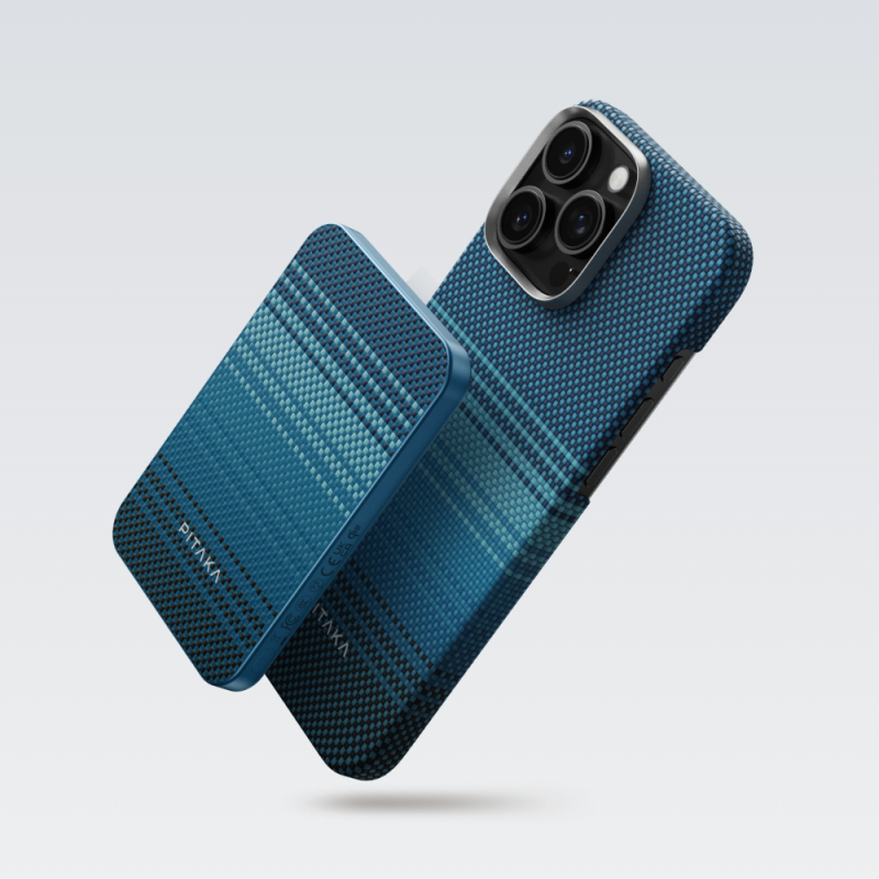 Pitaka Tactile Woven Qi2 Şarj Teknolojili Aramid Fiber M-Safe Powerbank 15W 5000mAh - 18