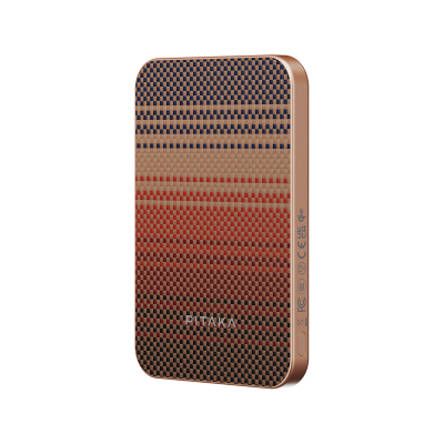 Pitaka Tactile Woven Qi2 Şarj Teknolojili Aramid Fiber M-Safe Powerbank 15W 5000mAh - 35