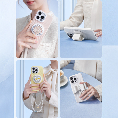 Pynana RoseShell 360 Degree Rotating Magnetic Ring Stand Phone Holder - 6