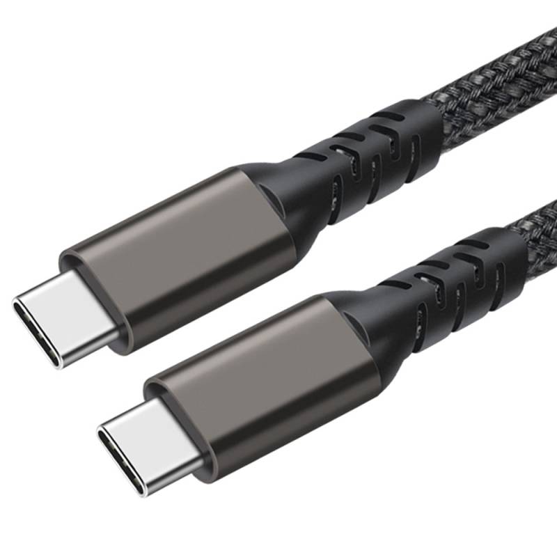 Qgeem 2nd Generation Type-C to Type-C USB3.2 PD Data Cable 100W 20Gbps 4K@60Hz 0.2 Meter - 3