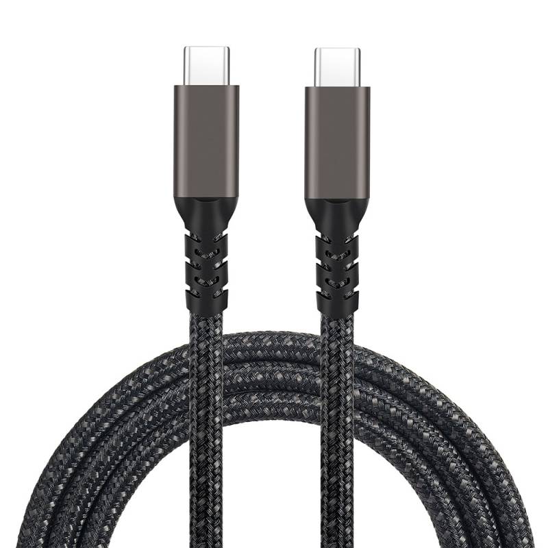 Qgeem 2nd Generation Type-C to Type-C USB3.2 PD Data Cable 100W 20Gbps 4K@60Hz 1 Meter - 1