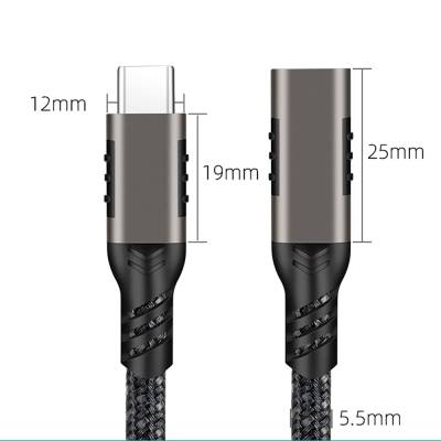 Qgeem Extension USB3.2 Type-C PD Extension Cable 100W 20Gbps 4K@60Hz 0.2 Meter - 15