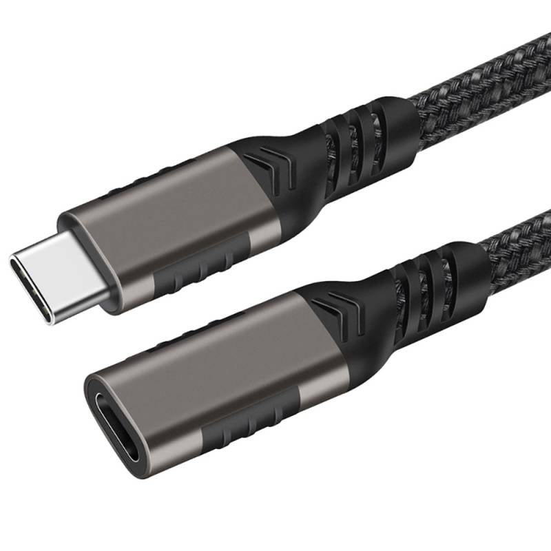 Qgeem Extension USB3.2 Type-C PD Extension Cable 100W 20Gbps 4K@60Hz 0.2 Meter - 2