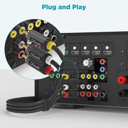 Qgeem QG-AU13 RCA Aux Audio Cable 1.83M - 4