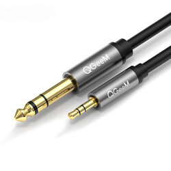 Qgeem QG-AU02 3.5mm To 6.35mm Aux Audio Cable 1.5M - 1