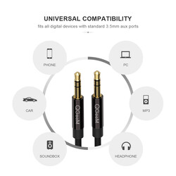 Qgeem QG-AU04 3.5mm Aux Audio Cable 1M - 4