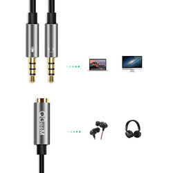 Qgeem QG-AU06 3.5mm Çoğaltıcı Audio Kablo - 6