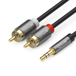 Qgeem QG-AU09 3.5mm To RCA Aux Audio Cable 1.5M - 1