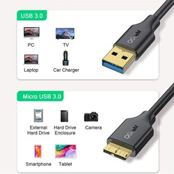 Qgeem QG-CVQ22 Usb To Micro Usb Cable 1.83M - 5