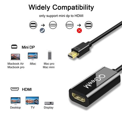 Qgeem QG-HD10 Mini Display Port To HDMI To Converter - 4