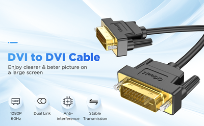 Qgeem QG-HD15 DVI Cable 0.91M - 9