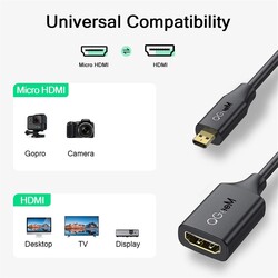 Qgeem QG-HD21 Micro HDMI Cable - 3